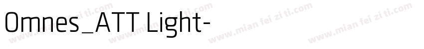 Omnes_ATT Light字体转换